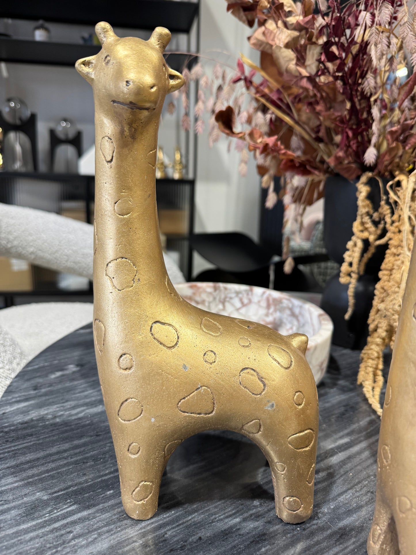 Standing Giraffe - Gold 12" (damaged/ discounted)