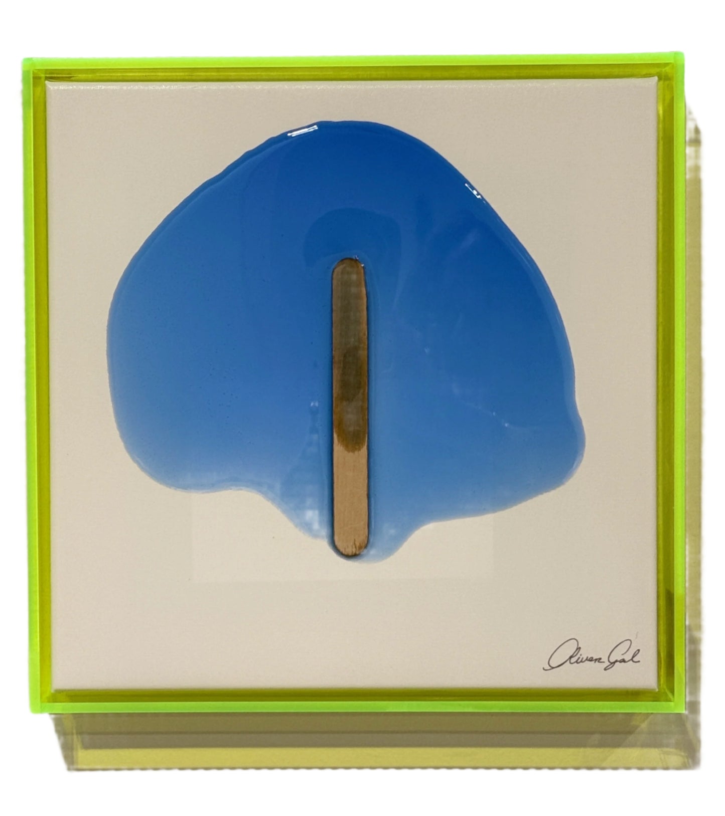 Melted Popsicle Wall Art - Dark Blue