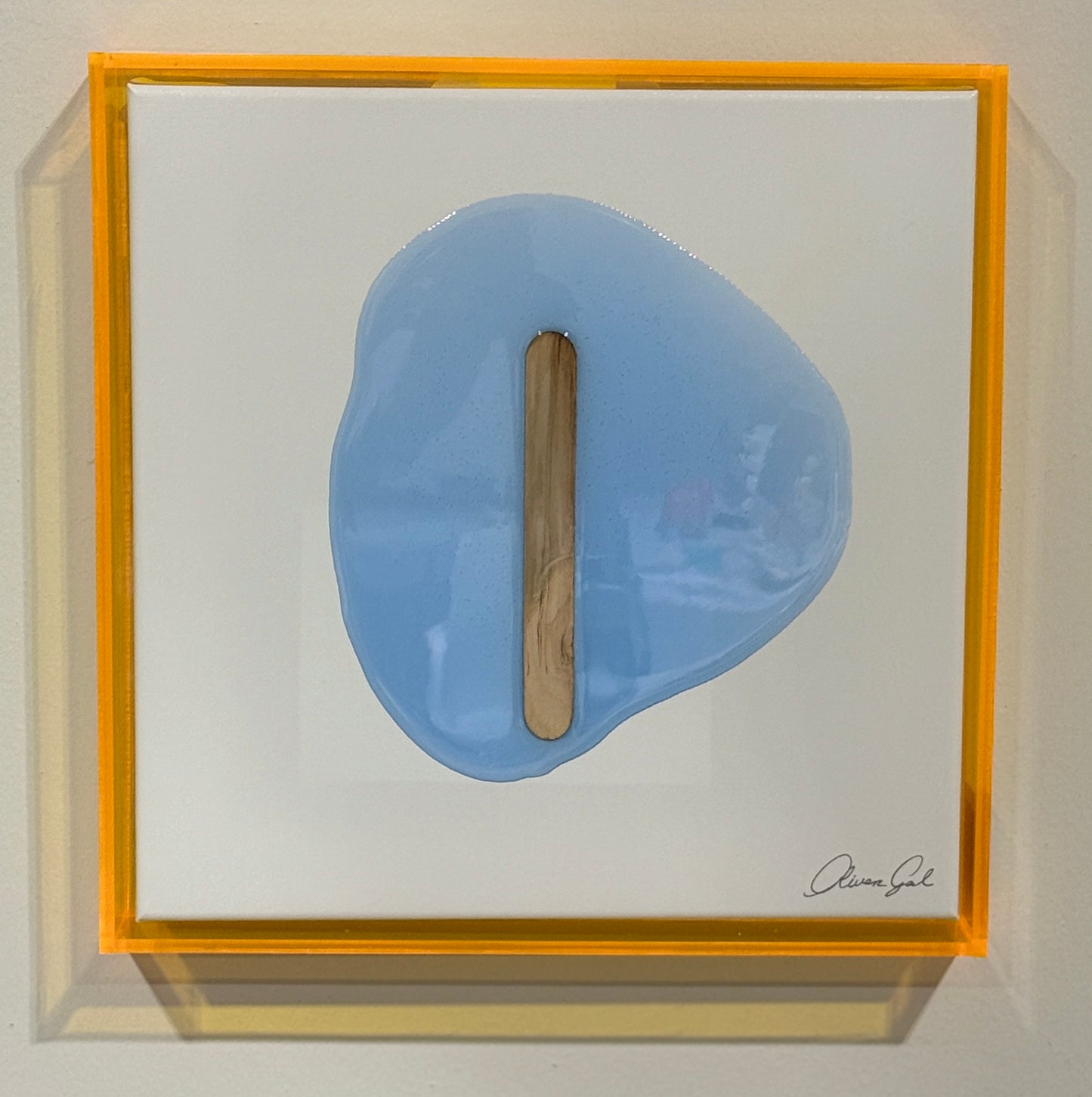 Light Blue Melted Popsicle Wall Art