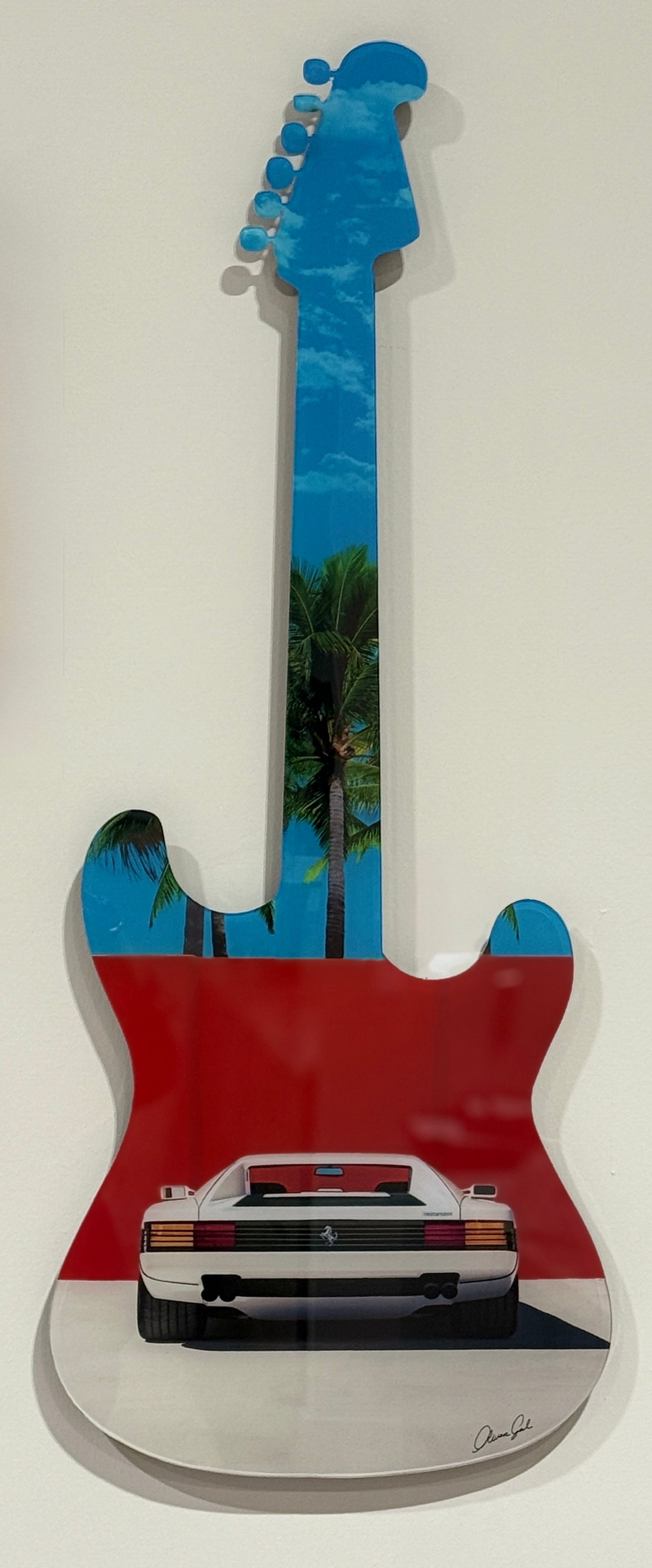 Acrylic Dream Car Guitar Wall Decor