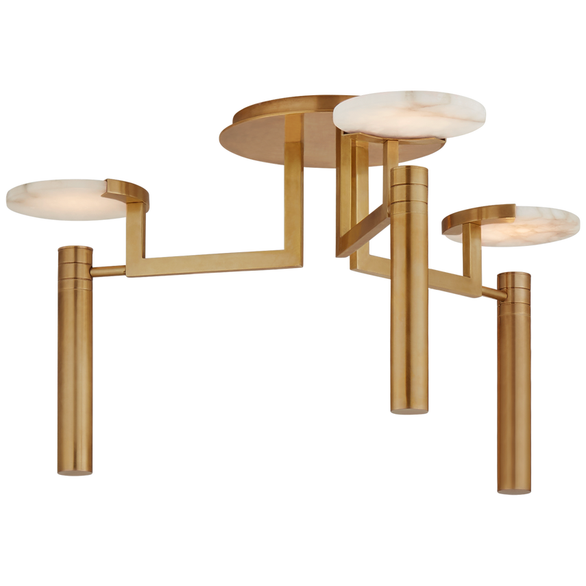 Melange Large Floating Disc Semi-Flush Chandelier