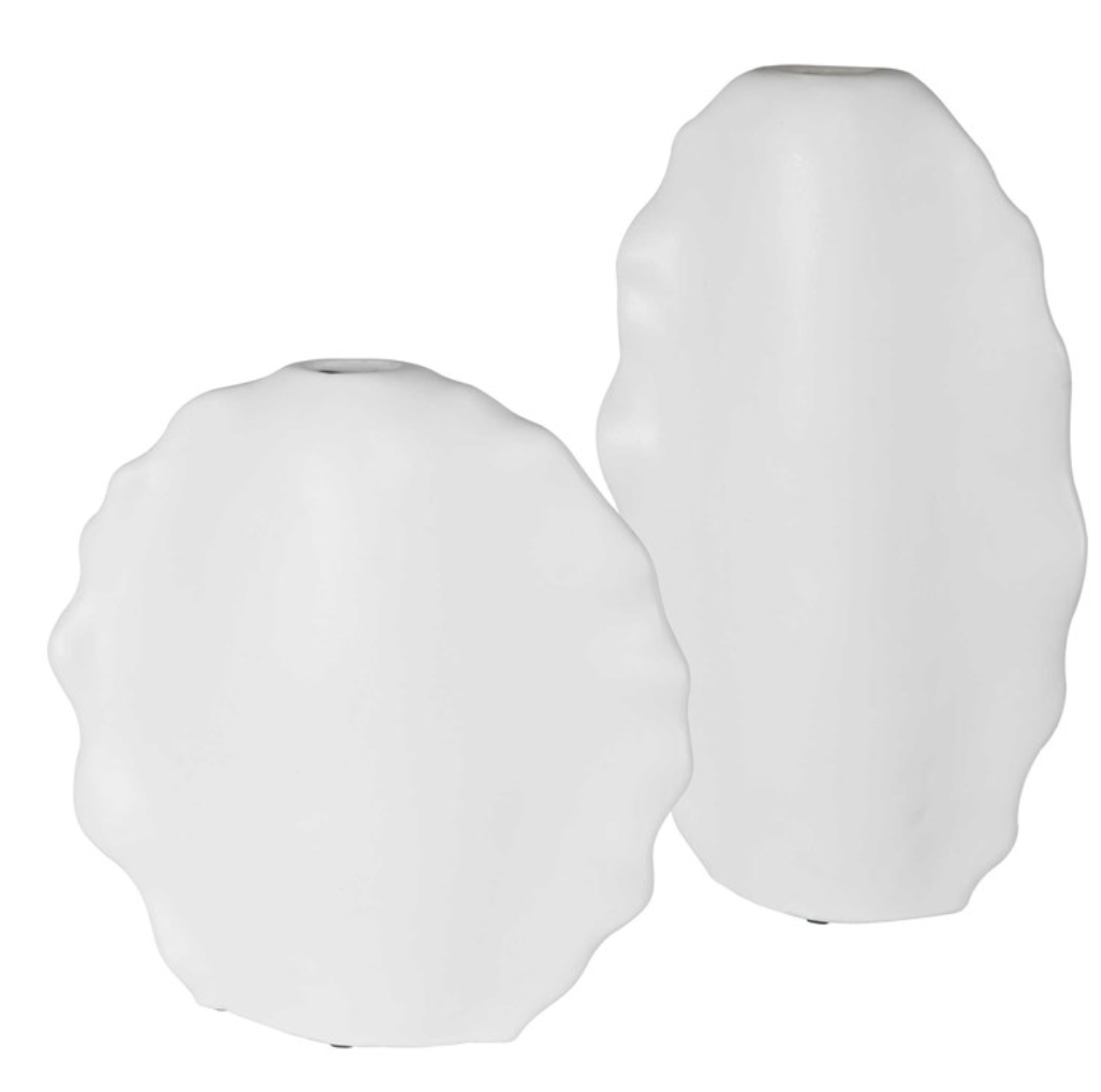 Ruffled Vases