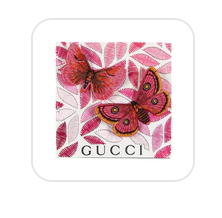 Petite White Gucci Floral Petals by Stephen Wilson