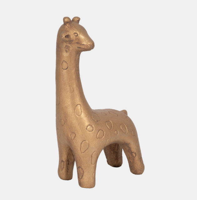 Standing Giraffe - Gold 9"