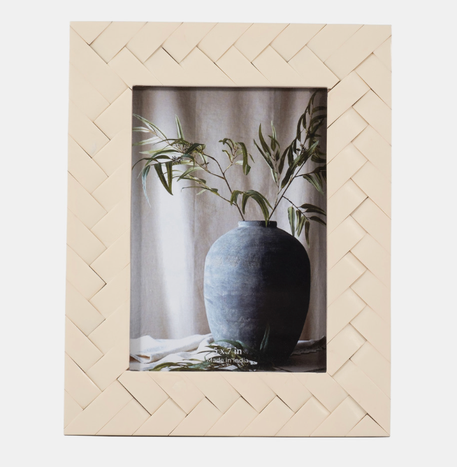 Woven Photo Frame - Ivory 5x7