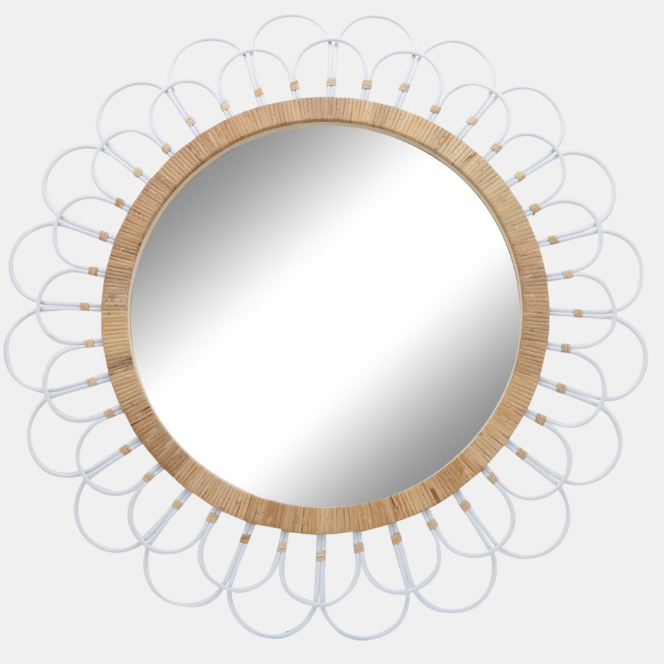Daisy Wall Mirror- White