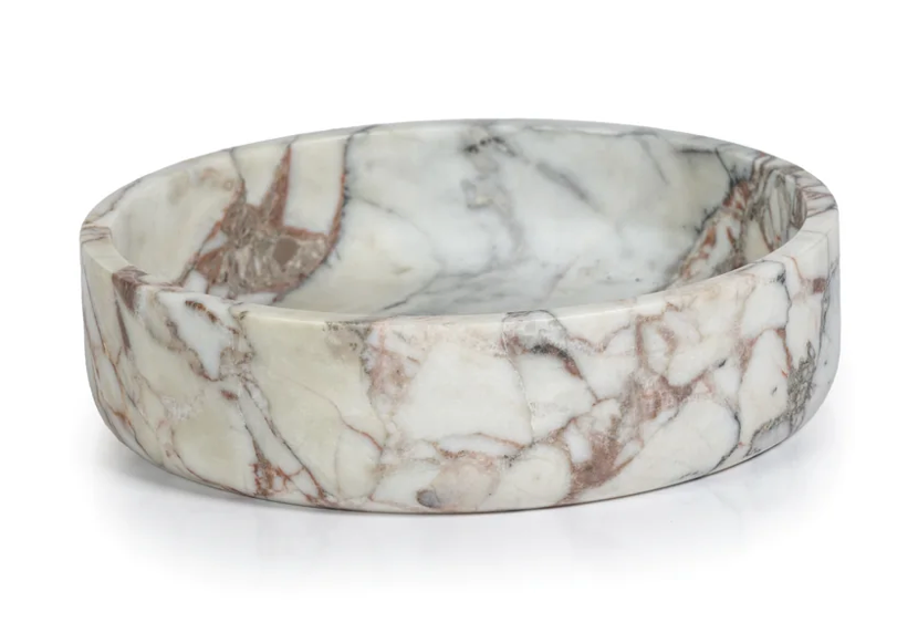 Rosso Verona Matte Marble Bowl - Large