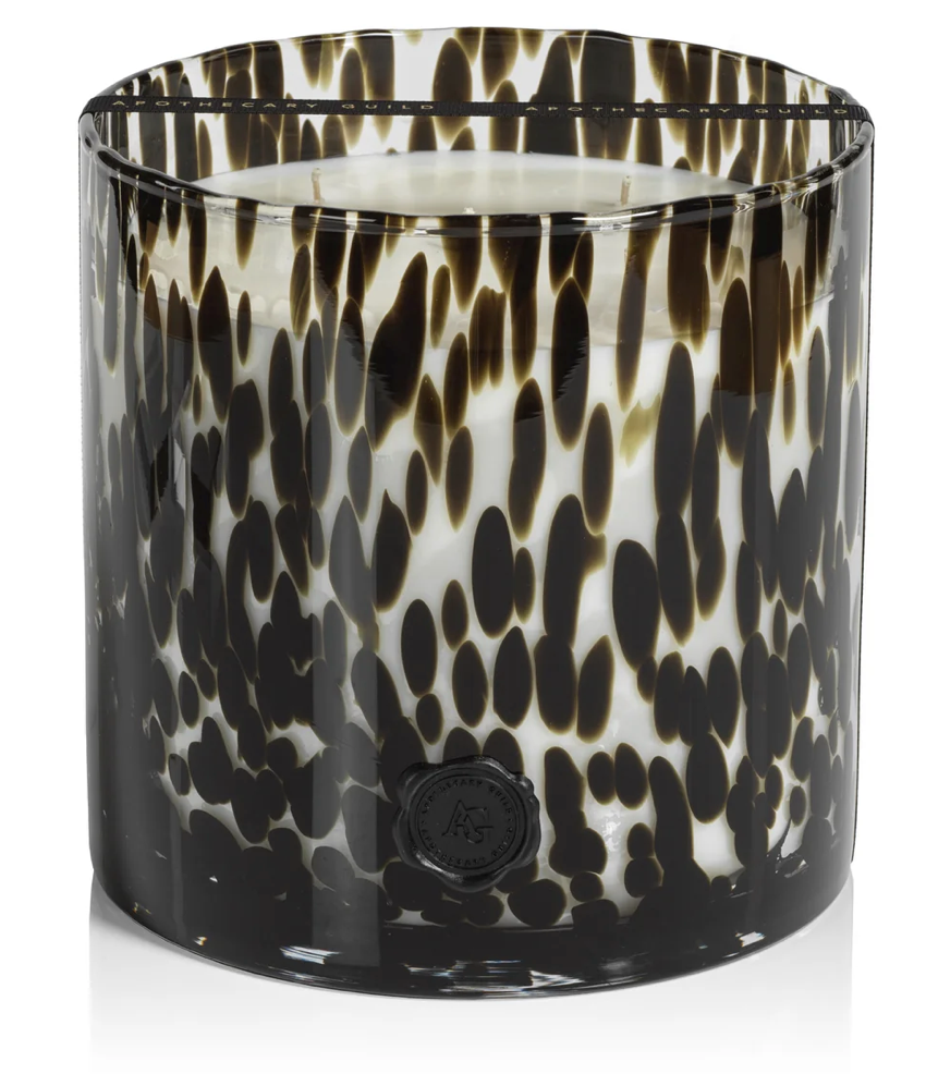 Apothecary Guild Opal Glass Five-Wick Candle Jar - Black Fig