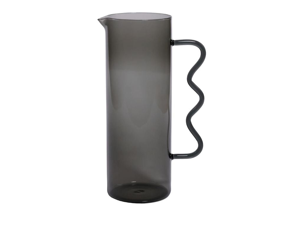 Wavy Glass Pitcher