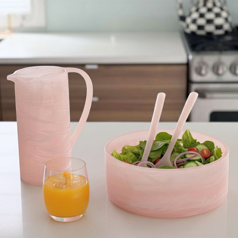 Resin Rose Haven  Salad Servers