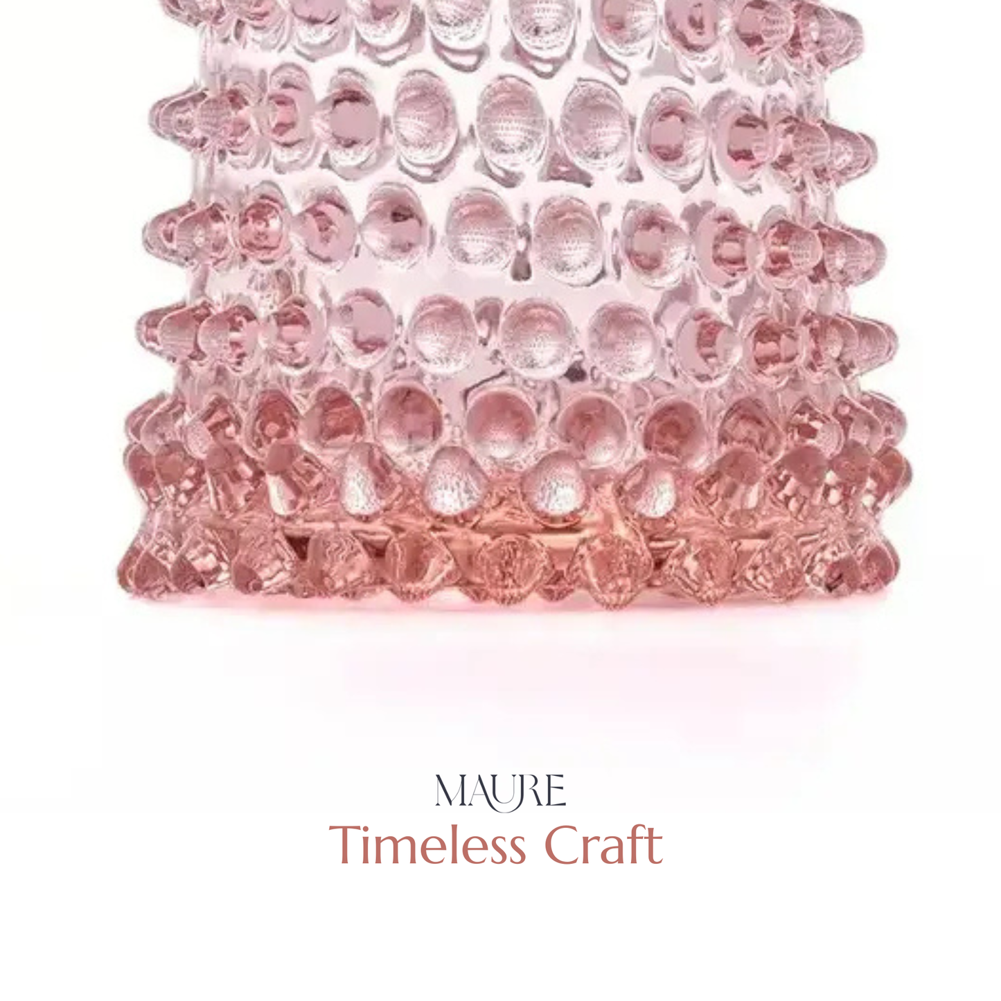 Tall Hobnail Jug | Petal Pink | 1.2L | Bohemia Crystal