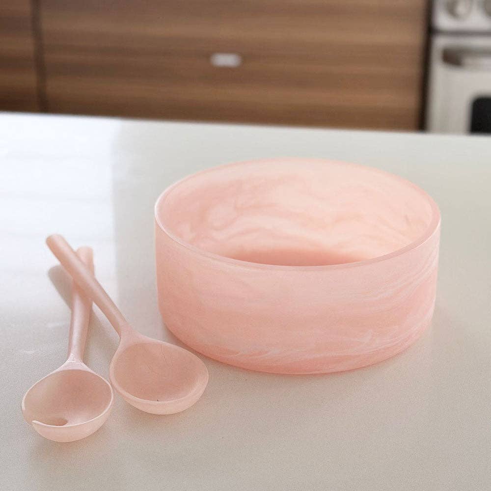 Resin Rose Haven  Salad Servers