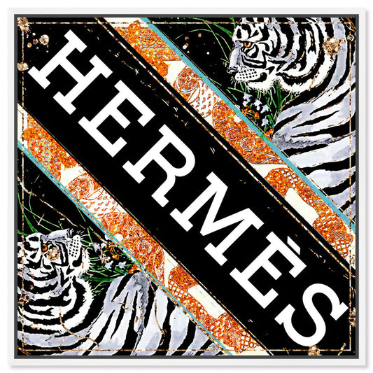 Hermes Jungle Tiger Scarf Art
