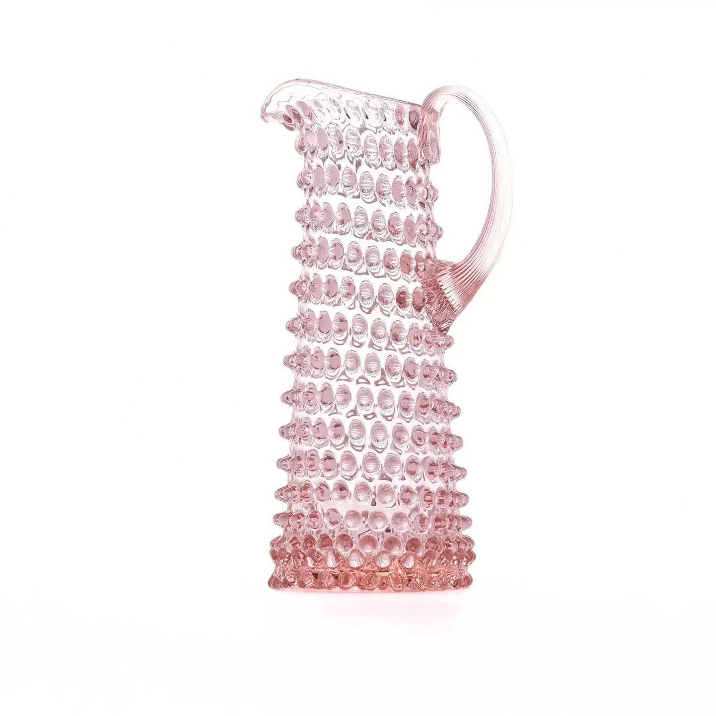 Tall Hobnail Jug | Petal Pink | 1.2L | Bohemia Crystal