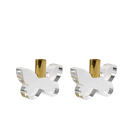 Pair of 3” Butterfly Candleholders