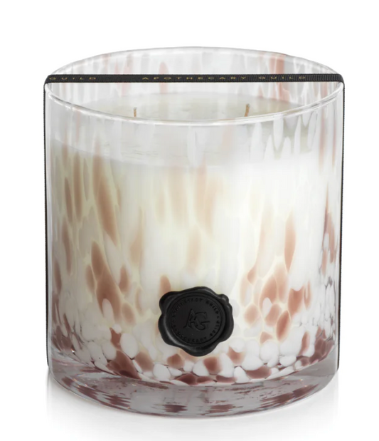 Apothecary Guild Opal Glass Three-Wick Candle Jar