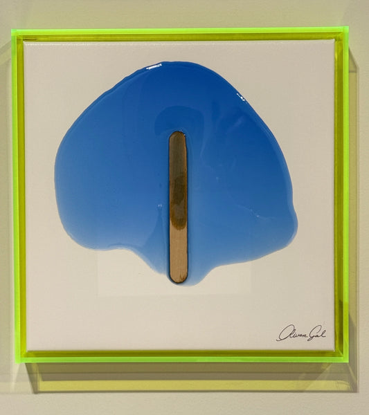Melted Popsicle Wall Art - Dark Blue