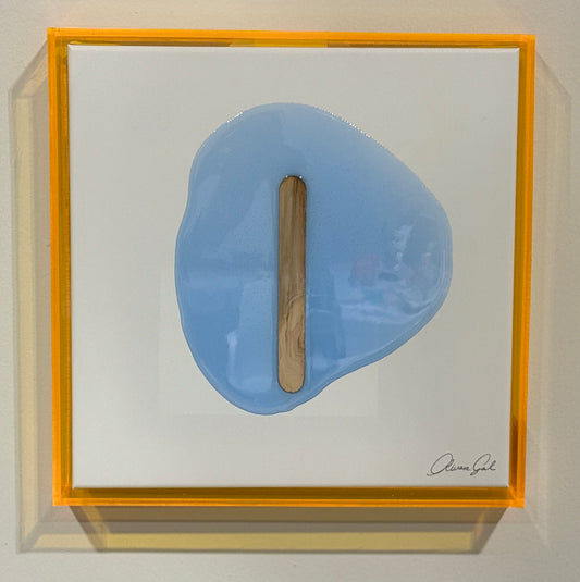 Light Blue Melted Popsicle Wall Art
