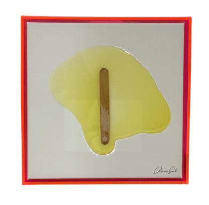 Yellow Melted Popsicle Wall Decor