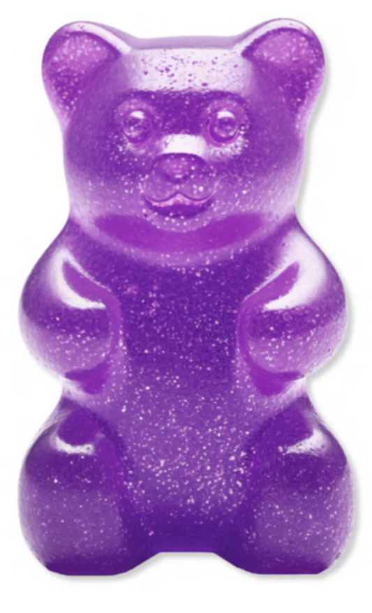 Violet Gummy Bear Acrylic Sculpture