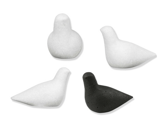 Set of 4 Stone Birds