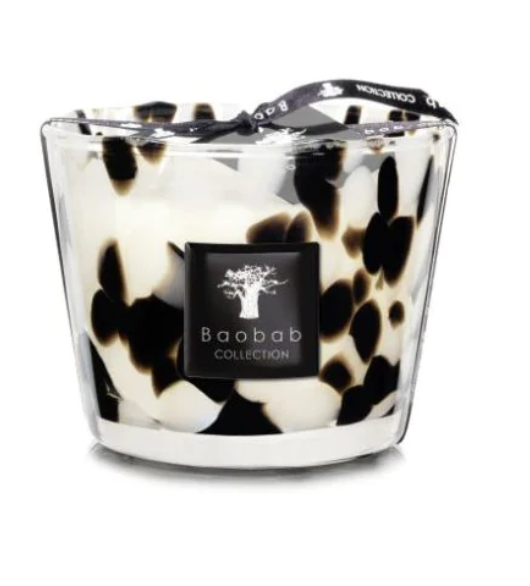 CANDLE PEARLS BLACK