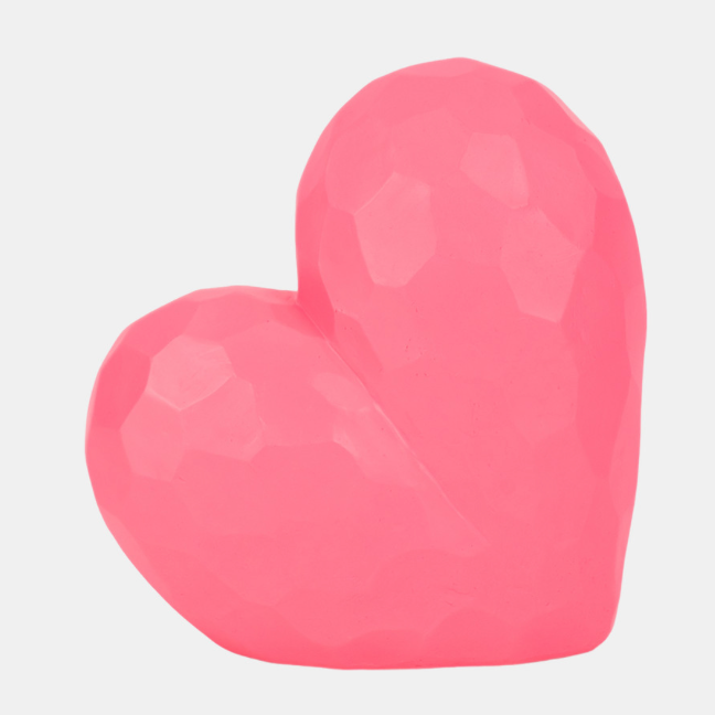 9" Pink Heart | Home Decor