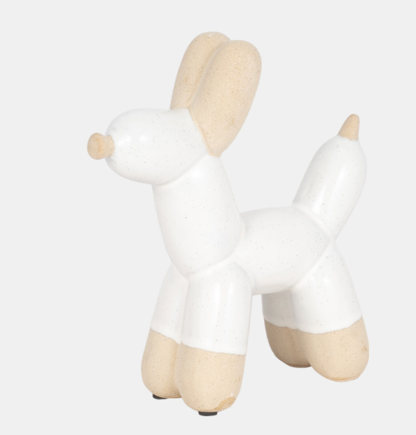 2-Tone Balloon Dog - Cream