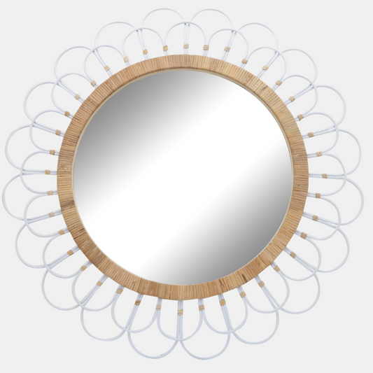 Daisy Wall Mirror- White