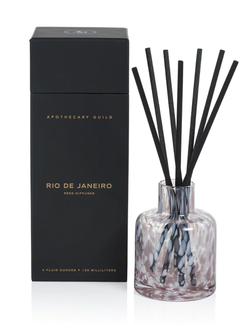 Apothecary Guild Opal Glass Reed Diffuser in Gift Box - Rio de Janeiro