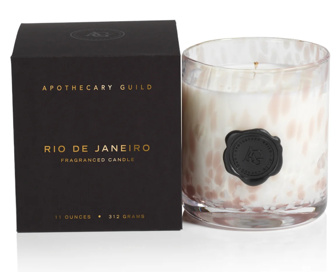 Apothecary Guild Opal Glass Candle Jar in Gift Box -Rio De Janeiro