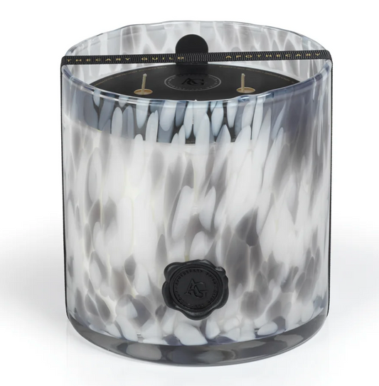 Apothecary Guild Opal Glass Three-Wick Candle Jar - Lemon Peel, Lavender & Tarragon
