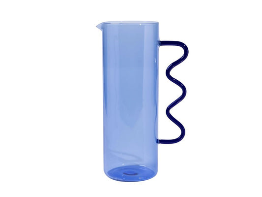 Wavy Glass Pitcher