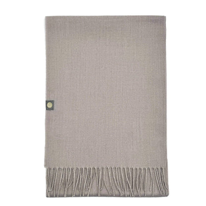 100% Baby Alpaca Throw - Hazelnut