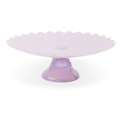 13" Scalloped Daisy Cake Stand - Lavender Mist